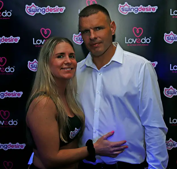 Sean and Sophie, the couple who founded SwingDesire